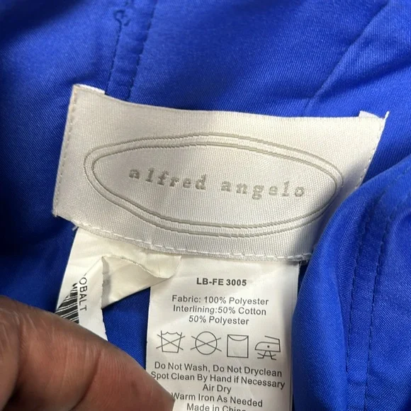 Alfred Angelo, blue formal dress. Size 14, EUC - Picture 2 of 6